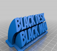 BLACK TEXT 3D model