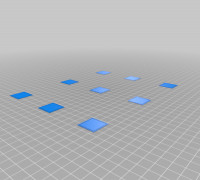 My Customized Bed Leveling Calibration Test Object (Parametric) 3D model