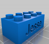 My Customized LEGO compatible Text Bricks 3D model