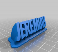nameplate Jeremiah 3D model