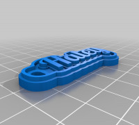 Haleykeychain 3D model