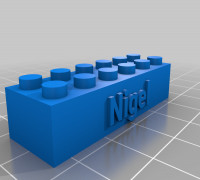 My Customized LEGO compatible Text Bricks 3D model