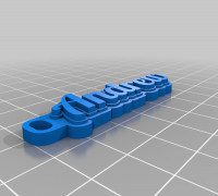 Andrew text keychain 2 3D model