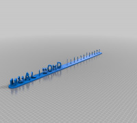 My Customized Dual Letter Blocks Illusion Customizer 3D model