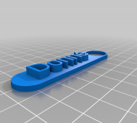 My Customized Name Tag - Donné 3D model