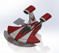 Jedi Speeder (Clone Wars) 3D model