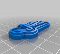 Julia Keychain 3D model