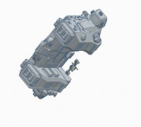 Kitbash: Warbots/Aliens Dropship Carrier 3D model