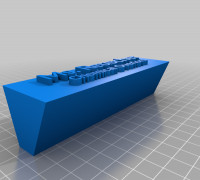 abby name plate 3D model
