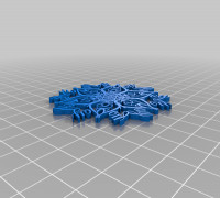 Joy snowflake 3D model