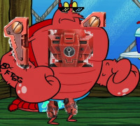 Muscled up Panic fish 3D model