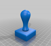 My Customized Custom Stamp with Exchangeable Text 3D model
