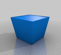 6"Wx6"Dx4"H Couch Leg Riser 3D model