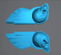 Flying Skull fixed 3D model