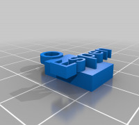 My Customized Name tag Keychain 3D model