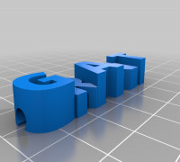 My Customized iPhone Cable Name Clip - Grant 3D model