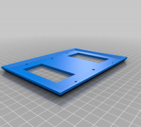  WALLY - 3 plex with center blank  3D model