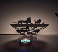 Candlestick - king lion 3D model