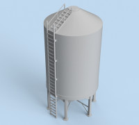 SMOOTHWALL GRAIN BIN 3D model