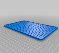 My Customized Parametric Footplate - Square Grid Pattern 3D model