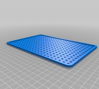 My Customized Parametric Footplate - Square Grid Pattern 3D model
