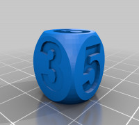 D6 dice 3D model
