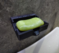 Wall-mounted soap dish. 3D model
