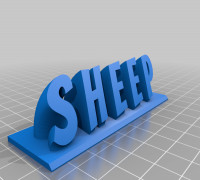sheep base 3D model