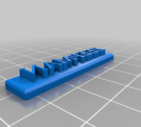 My Customized Custom Stamp with Exchangeable Text 3D model