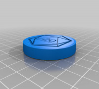 D2 Coin Dice 3D model