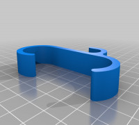 My Customized Bathroom Radiator Hook (rounded) 3D model