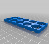 My Customized Basic 18650 Tray/Holder 3D model