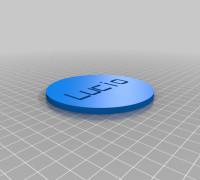 My Customized Customizeable Drink Coaster 3D model