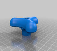 Star Knob 9mm 3D model