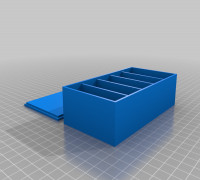 My Customized Parametric Box with Sections 3D model