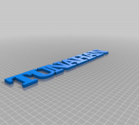 My Customized Variable WORD Sculpture 3D model