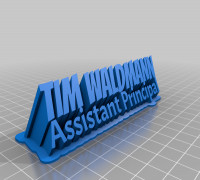TIM WALDMANN AP (text) 3D model