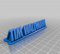 TIM WALDMANN (text) 3D model