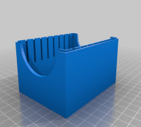My Customized Parametric Card Caddie and Box - stackable 3D model