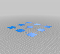  Bed Level Test 40mm 3D model