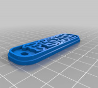 My Customized Multiline Tag or KeychainMC 3D model
