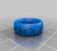 My Customized Engraved Rings1 3D model