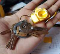 Mini Key Ring Canon Reflex Camera 3D model
