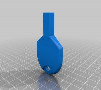 My Customized male/female triangle/square/rectangle/circle with flat plane/cross Key 3D model