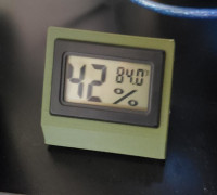 Digital LCD Humidity Meter stand 3D model