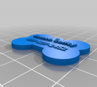 Coffey Customized dog tag bone 3D model