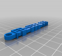 My Customized Message Keychain 3D model