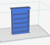bookcase for barbie 3D model