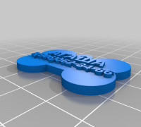 My Customized dog tag bone 3D model