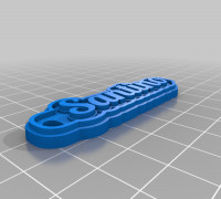 My Customized Multiline Tag or Keychain 3D model